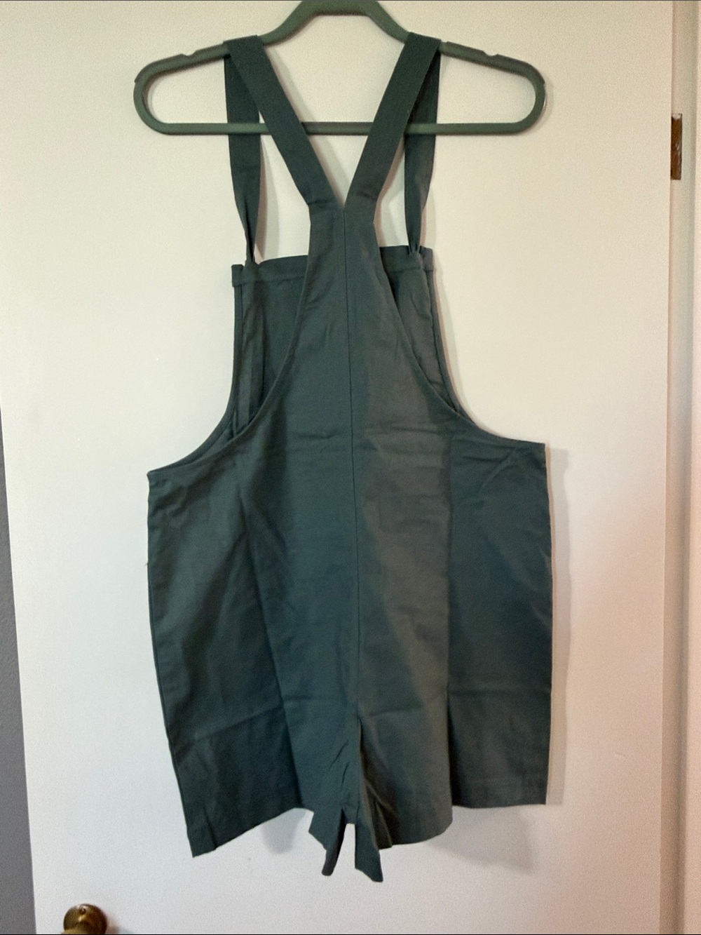Zenana Outfitters Dark Green Short Overalls - Picture 5 of 7